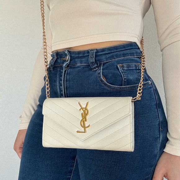 Authentic Yves Saint Laurent Cassandre Wallet Crossbody Bag - Picture 8 of 9